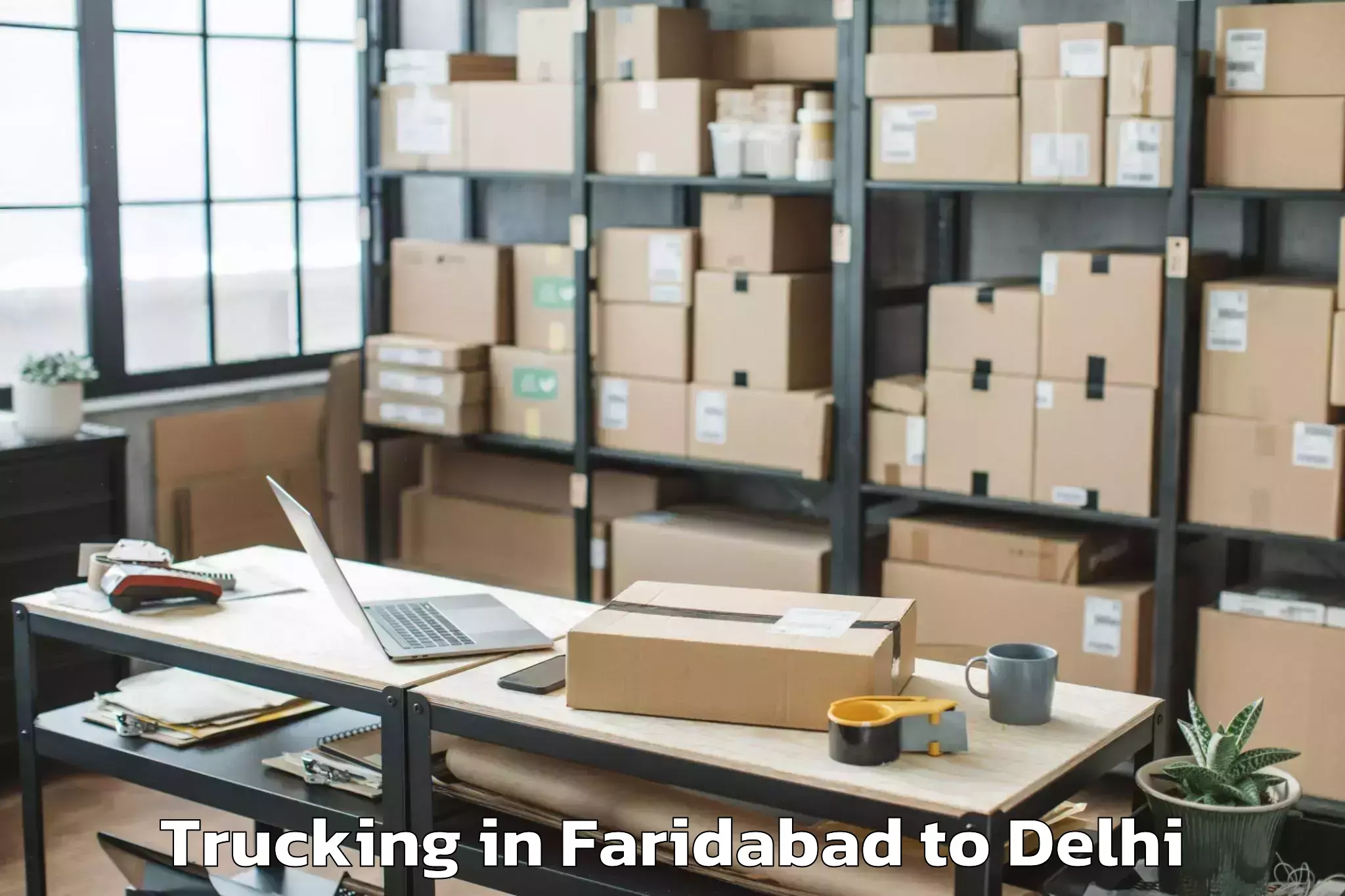 Book Faridabad to Dlf Avenue Mall Trucking Online